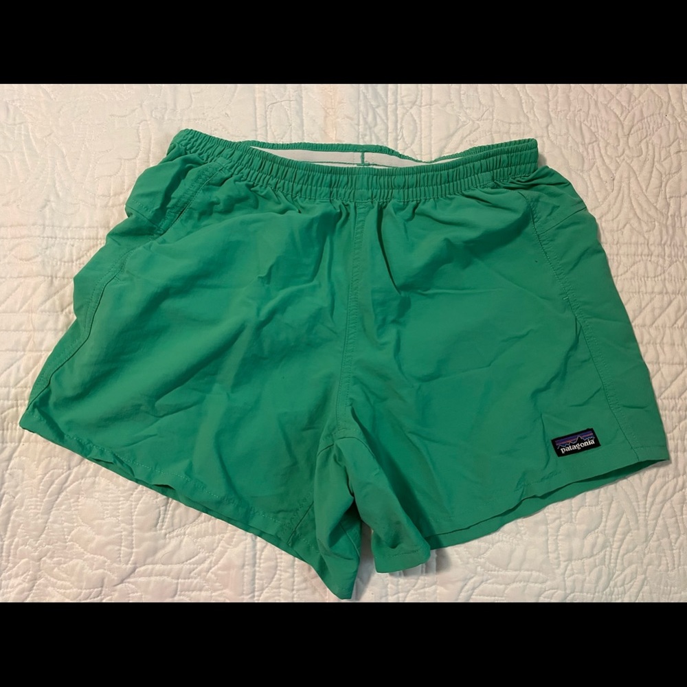 Womens Patagonia Shorts - Kelly green.